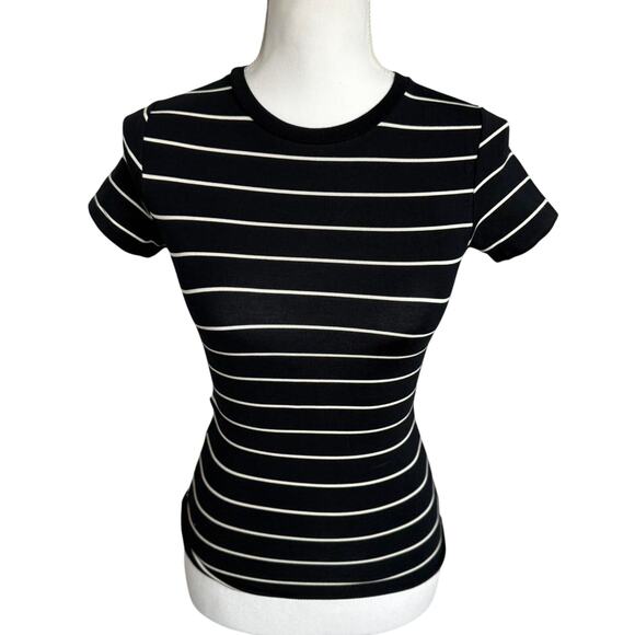 NWT WeWoreWhat Stripped Fitted Crewneck | X-Small - Picture 1 of 6